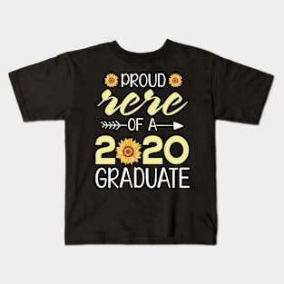 Sunflowers Proud Rere Of A 2020 Graduate Senior Student Happy Class Of School Last Day Of School Kids T-Shirt